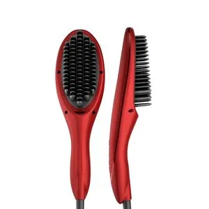 Rush Brush S3 Straightening Brush Red , Fast Heating , Shiny Effect , Ionic Tec , 230°C , Tourmaline Ceramic