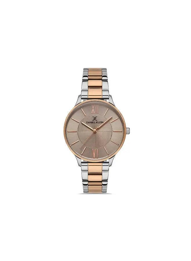 DANIEL KLEIN Stainless Steel daniel_klein women Brown Dial round Analog Wrist Watch DK.1.13243-3