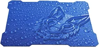 Generic Rubber Rectangular Gaming Mouse Pad With Water Drops Design For Pc 35x30 CM - Multicolor