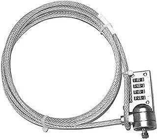 الأمن بكلمة مرور 4 أرقام قفل الكمبيوتر سلسلة مكافحة سرقة لأجهزة الكمبيوتر المحمول الدفتري الكمبيوتر [مزدوج]