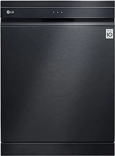 LG QuadWash™ Steam Dishwasher, 14 Place Settings, EasyRack™ Plus, Inverter Direct Drive, ThinQ™ - DFC335HM.ABMPEEC, Dark Grey