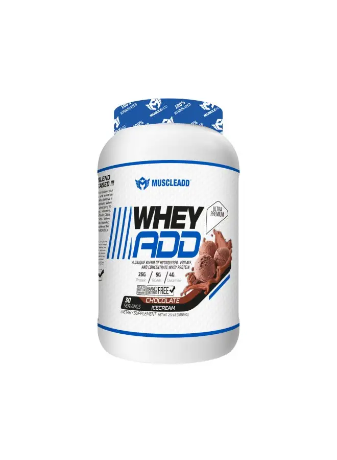 MUSCLEADD Muscle Add Whey Add-30Serv.-1080G.-Chocolate Ice Cream.