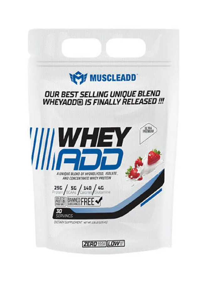 MUSCLEADD Whey Add-30Serv.-1050G-Strawberry Ice Cream