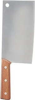 Yasine stainless steel cleaver with wood handle - assorted colors