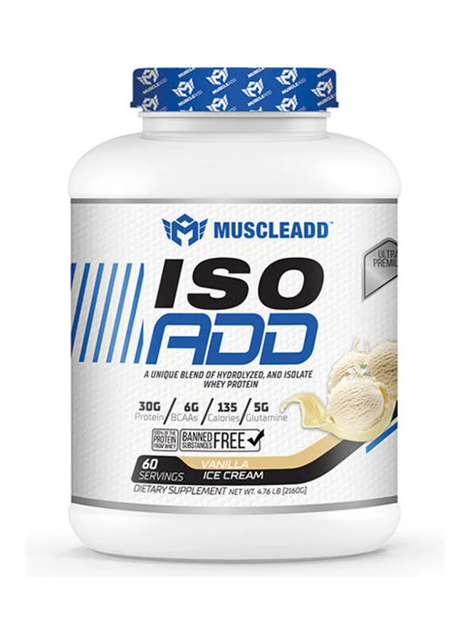 MUSCLEADD Muscle Add Iso Add-60Serv.-2160G.-Vanilla Ice Cream