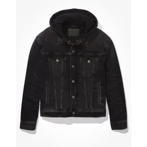 American Eagle Hooded Denim Jacket