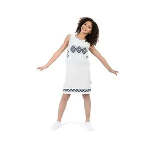 Junior High Quality Cotton Blend And Comfy   Printed Dress