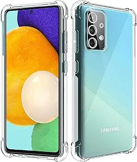 غطاء غوريلا سيليكون TPU مضاد للصدمات مع زوايا مقاومة للصدمات للكاميرا لهاتف Samsung Galaxy A73 - شفاف