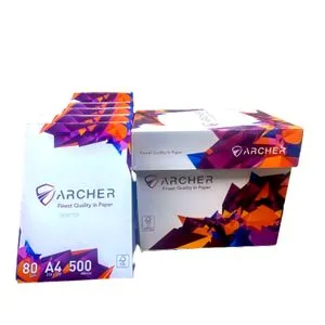 Archer - A4 Print And Copy Paper - 80G - 5 Reams - Super White- Recommended Brand In Middle East