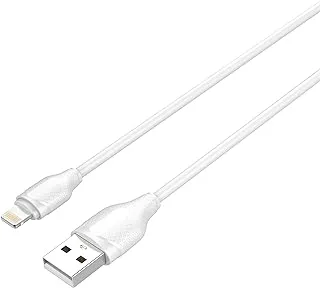 LDNIO LS372 Lightning 2.1A Fast charging Data Cable 2M Length - White