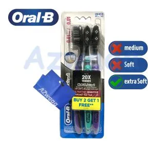 ORAL-B ULTRATHIN SENSITIVE Black Extra Soft40, 0.01mm (2Get1)