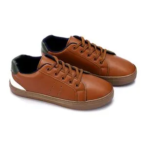 Roadwalker Lace Up Round Toe Sneakers For Men - Havana