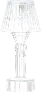 Generic Acrylic modern led lamp table with soft light and long battery life for living room - clear