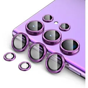 For Samsung Galaxy S22 Ultra Camera Protector Lens With Clear Tempered Glass Camera - Purple