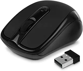 Black 2.4G USB 2.0 Folding Wireless Optical Mouse for PC Laptop by Kingmys