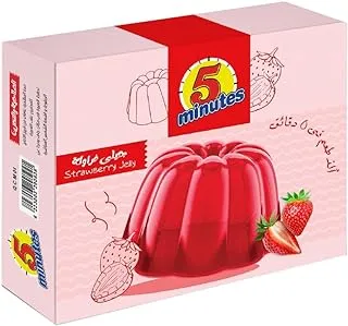 5 Minutes Strawberry Jelly - 65gm. 5 دقائق فراولة جيلي - 65 جم