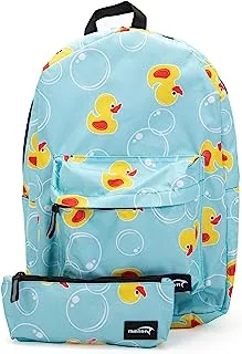 Mintra Unisex Printed School Bags 3 Pocket With Laptop Pocket+ Pencil Case -Bubble Bath (45 X 32 X 16 Cm)