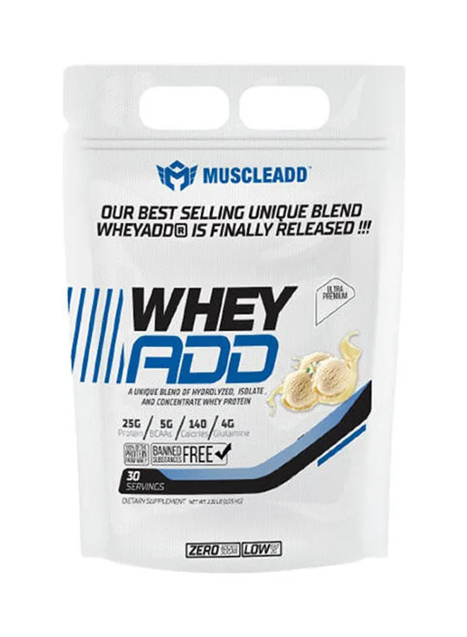 MUSCLEADD Muscle Add Whey Add-30Serv.-1050G-Vanilla Ice Cream