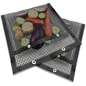 BBQ Mesh Grill Bag Reusable Grilling Pouche  Non-Stick