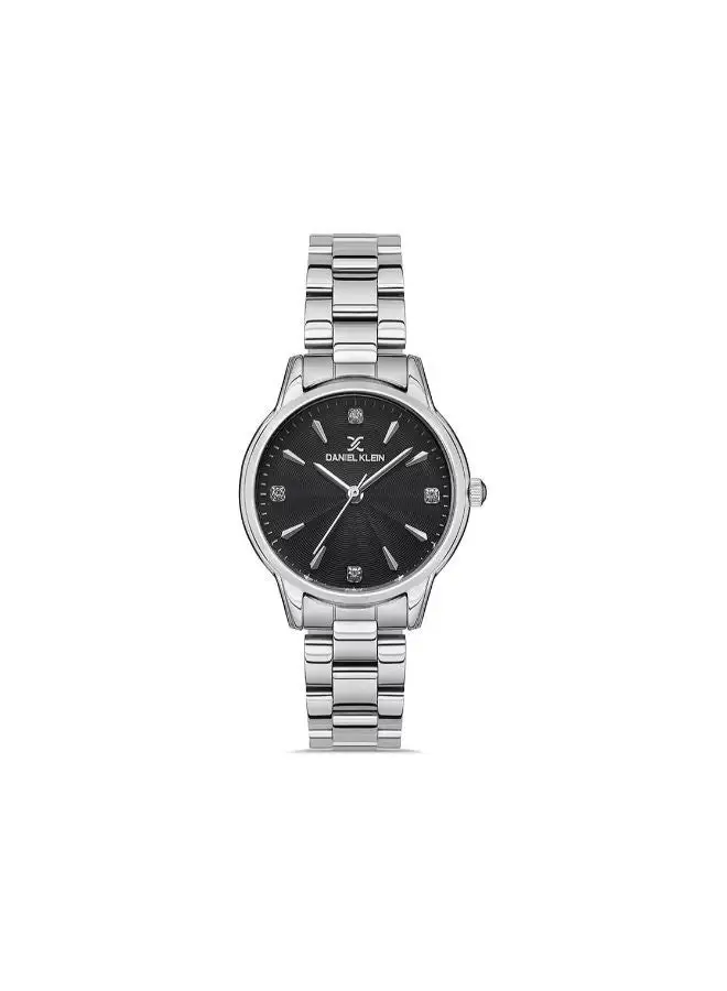 DANIEL KLEIN Stainless Steel daniel_klein women Black Dial round Analog Wrist Watch DK.1.13247-6