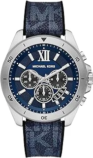 Michael Kors Watch for Men, Quartz Movement, Analog Display, Multicolor Multicolor Strap-MK8923