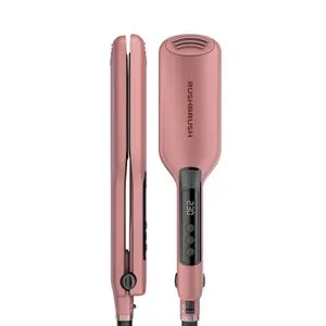 Rush Brush X1 Wide Straightener Rose Gold14 مستوى الحرارة ، 230 درجة مئوية ، ألواح سيراميك