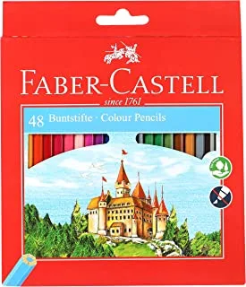 Faber-Castell 48-Piece Long Turkish Wooden Colored Pencils Set