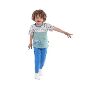 Junior High Quality Cotton Blend And Comfy   Kids Pajama Set 