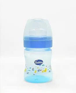Bubbles classic feeding bottle blue 120ml