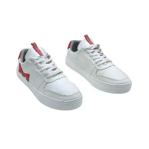 Hammer Casual Sneakers For Men - White & Red