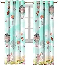 Naguib Selim offer 2 curtains of K330 3D Printed Curtain for Kids Bedroom, Multi Color, 280 * 140 cm