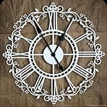 AR CORNER Sama steel wall clock with diameter 60 cm made of steel with white electrostatic coating