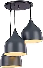 Nagafa Shop 3M10GR High Quality Modern Design Ceiling Lamp for Living Room, Bedroom, or Hall - Grey