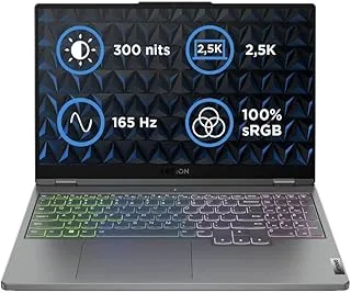 لاب توب Lenovo Legion 5 15IAH7 - Intel Core i7-12700H 14Cores ، وذاكرة وصول عشوائي 16 جيجا بايت DDR5-4800 ، 1 تيرابايت SSD ، بطاقة رسومات NVIDIA GeForce RTX 3050 Ti 4 جيجا بايت GDDR6 ، 15.6 بوصة WQHD (2560 × 1440) IPS 300nits 165Hz ، 4Z RGB بإضاءة خلفية