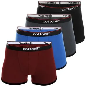 Cottonil Bundle OF (4) - Men Boxer Solid