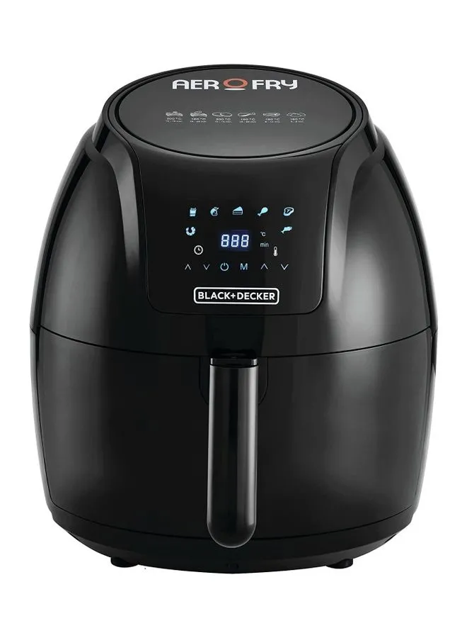 BLACK+DECKER 5.6L/1.5Kg 1800W XL Digital Air Fryer For Frying, Grilling, Broiling, Roasting, and Baking 5.6 L ‎AF625-B5 Black