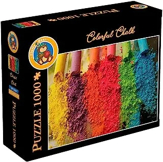 Fluffy Bear Op-5039 1000 Pieces Jigsaw Puzzle Oil Painting Chalk It'S Fun Activity To Do Alone Or In A Group - Multi Colour