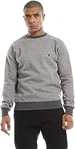 Ravin EG Mens Ravin Matching Cuffs, Hem & Neck W5M122 Hooded Sweatshirt, Grey, XS