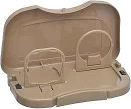 Generic Plastic Foldable Travel Dining Holder Tray With Hook For Car Back Seat - Gold