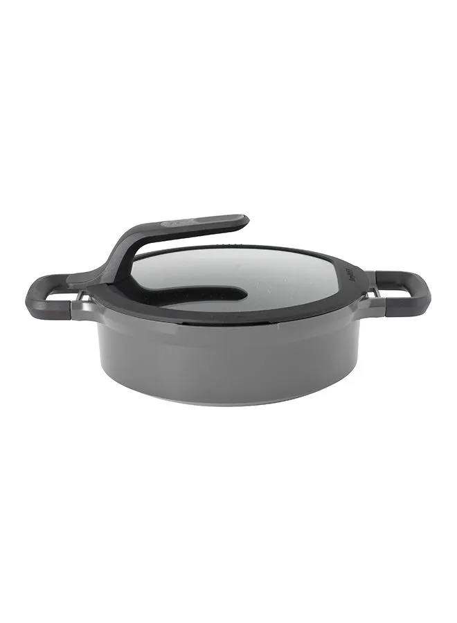 Berghoff Covered Stay-Cool Saute Pan With Double Handle Grey/Black 24cm