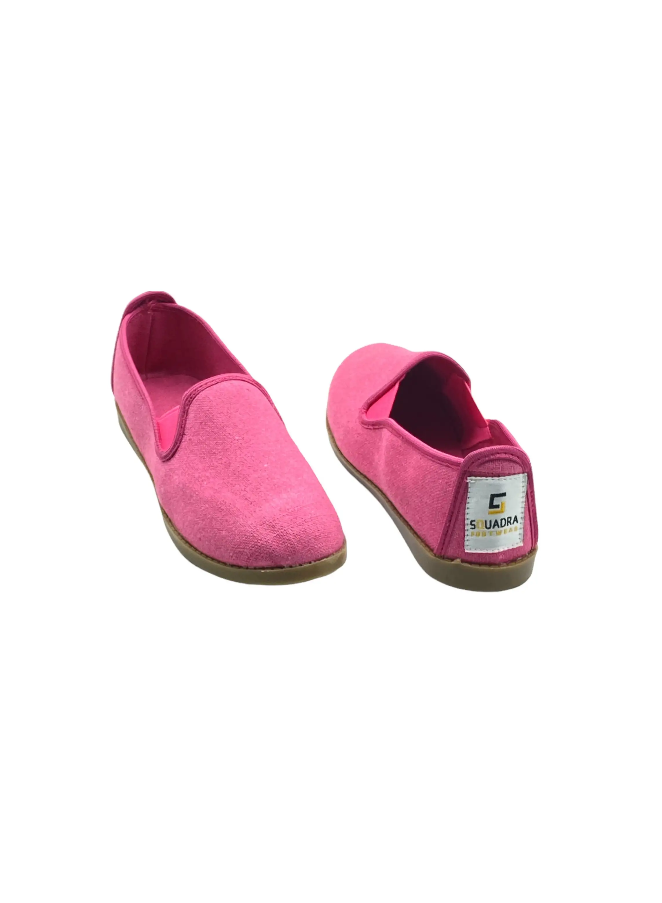 Squadra SQW015-Squadra canvas, comfortable loafers for women