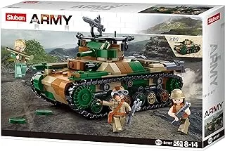 Sluban Army Blocks 2 - IN-1 Wii-Type 97 Medium Tank 563Pcs 8+