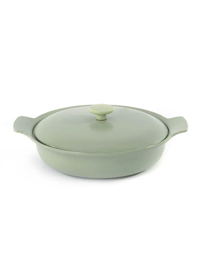 Berghoff Covered Saute Pan Cast Iron Green 28 cm