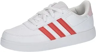 adidas unisex-child Breaknet 2.0 K FTWWHT/BRIRED/CLPINK HP8960 TENNIS SHOES for Unisex Sneakers