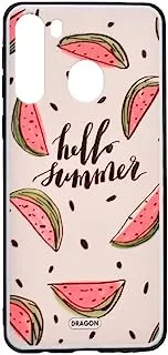 Generic Plastic Creative Back Phone Protection Case Watermelon Design With Silicone Safety Edges And 3D Back Print For Samsung Galaxy A21 - Multi Color