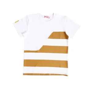 Pique Bi-Tone Boys Tees - Mustard & White