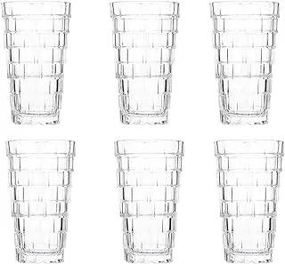 RCR Stack Crystal Highball Cup set of 6 Pieces, 390ml - Transparent