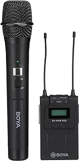 Boya BY-WM8 PRO K3 ميكروفون لاسلكي UHF مع جهاز استقبال RX8 PRO وميكروفون محمول