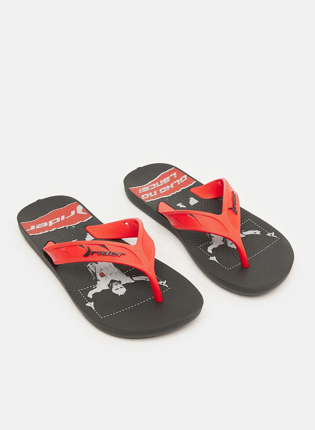 RIDER RIDERTREET OLE INF SLIPPER/BLACK/RED