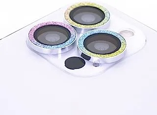 Keendex KX 2651 Glass Screen Camera Lens Protector For Iphone 11 Pro Max with Glitter Design - Multicolour